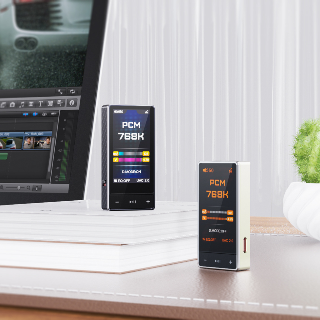FiiO QX13 fibra de carbono con pantalla IPS frontal