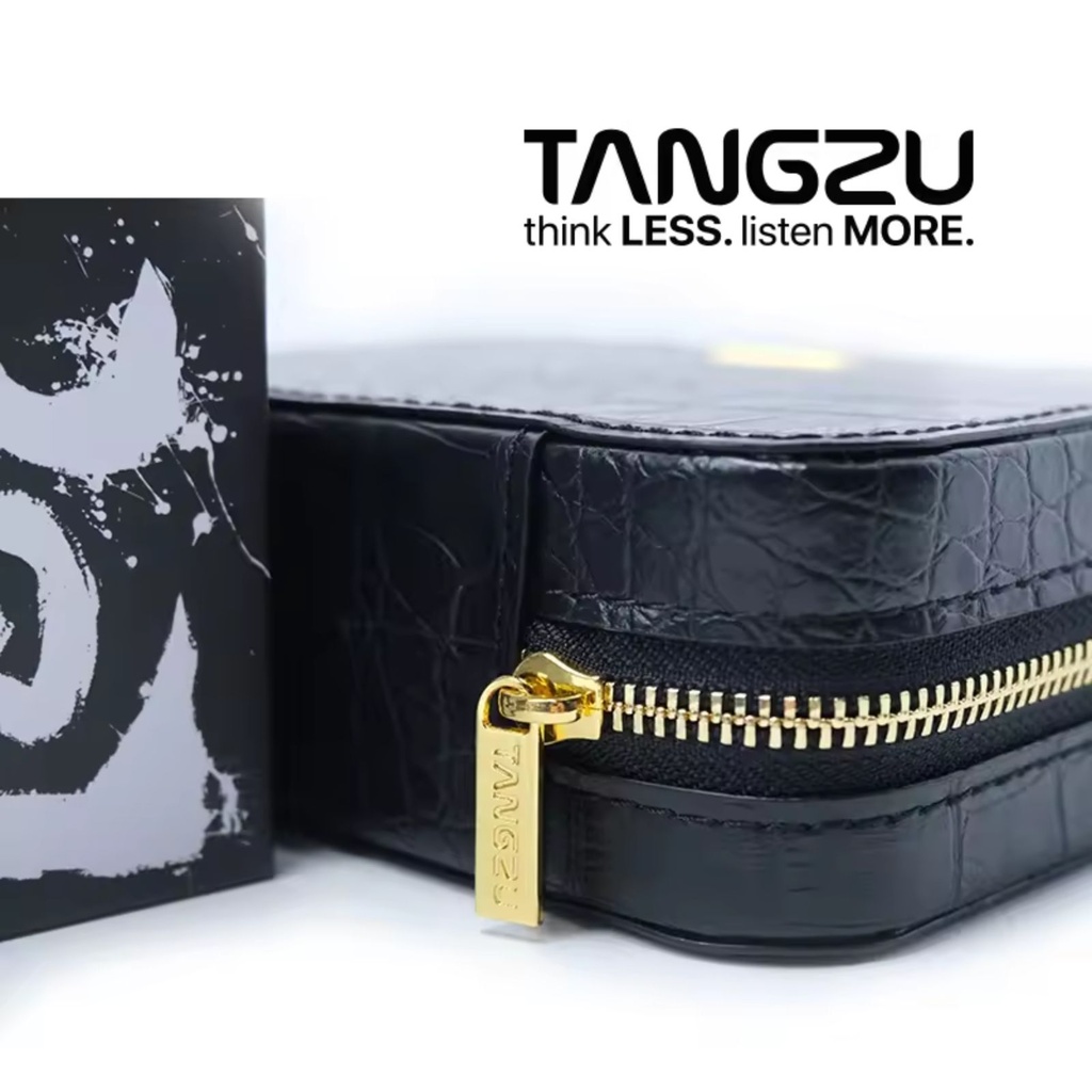 TANGZU Bolsa para auriculares HIFI — MAX (Black-MAX / White-MAX) y estándar Negro