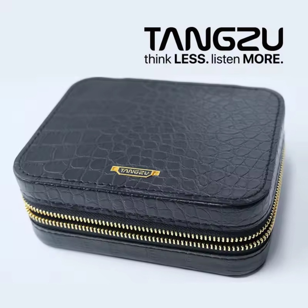 TANGZU Bolsa para auriculares HIFI — MAX (Black-MAX / White-MAX) y estándar Negro