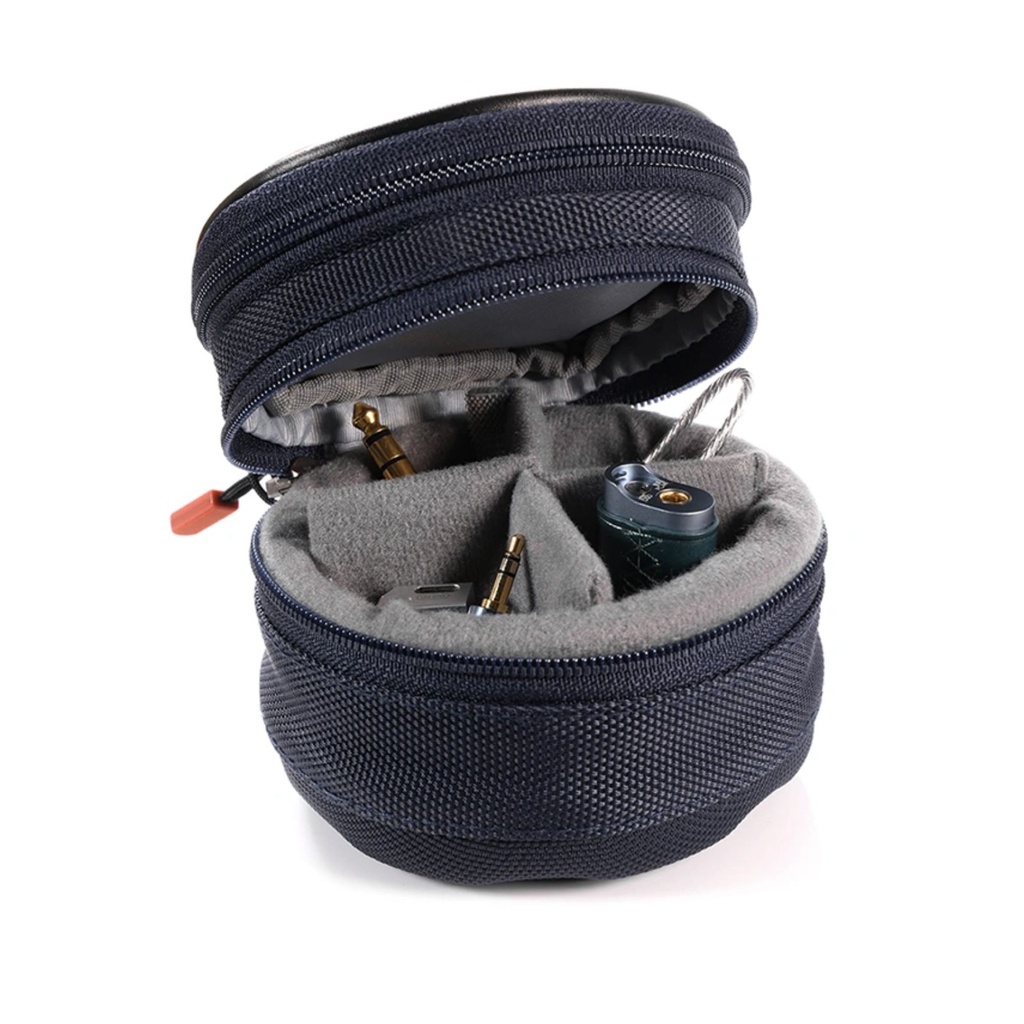ddHiFi C100 — Estuche de transporte doble capa para IEM/earbuds, cables y adaptadores.