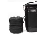 ddHiFi C100 Pro — Estuche de transporte doble compartimento para IEM/earbuds, cables y dongles (doble cremallera YKK)