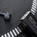 FiiO FF3S — earbuds “drum-type dual-cavity” · 14.2 mm dinámico · cable 0.78 mm 2-pin con plugs 3.5 / 4.4 mm intercambiables.