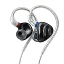 FiiO FH3 — IEM híbrido 1DD (10 mm berilio-plated) + 2× Knowles BA, MMCX y jack 3,5 mm.