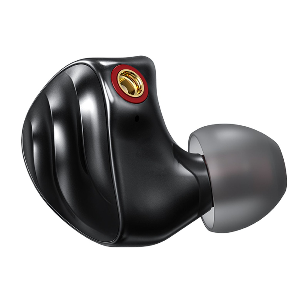 FiiO FH3 — IEM híbrido 1DD (10 mm berilio-plated) + 2× Knowles BA, MMCX y jack 3,5 mm.
