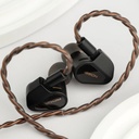 TANCHJIM Fission — IEM dinámico DMT5 (5ª gen) · 0,78 mm 2-pin · plugs 3,5 / 4,4 / USB-C intercambiables.