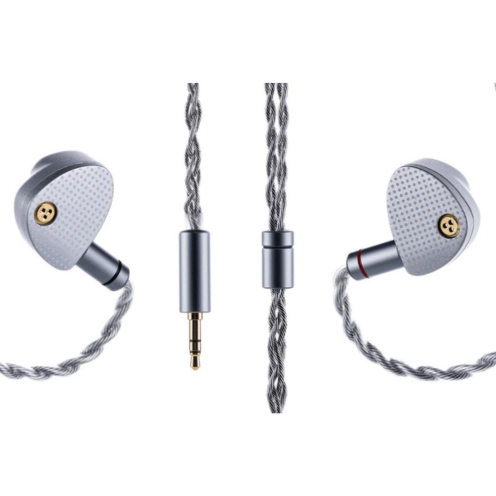 MOONDROP Aria 2 — IEM dinámico 1×DD · 0,78 mm 2-pin · cable con plugs 3,5 / 4,4 mm intercambiables.