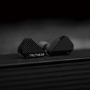 TRUTHEAR PURE — IEM híbrido 1 Dynamic (10 mm) + 3 Balanced Armature · cavidad DLP-3D (HeyGears) · conector 0,78 mm 2-pin (recessed) · cable coaxial OFC/plateado 3,5 mm SE.