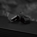 TRUTHEAR PURE — IEM híbrido 1 Dynamic (10 mm) + 3 Balanced Armature · cavidad DLP-3D (HeyGears) · conector 0,78 mm 2-pin (recessed) · cable coaxial OFC/plateado 3,5 mm SE.