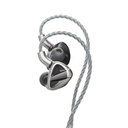 FiiO FH19 — IEM híbrido 2DD push-pull + 6 BA Knowles · diseño semi-abierto · filtro notch en medios · S.Turbo para graves · conector MMCX · cable de plata pura 8 hebras con plugs 3,5 / 4,4 mm.