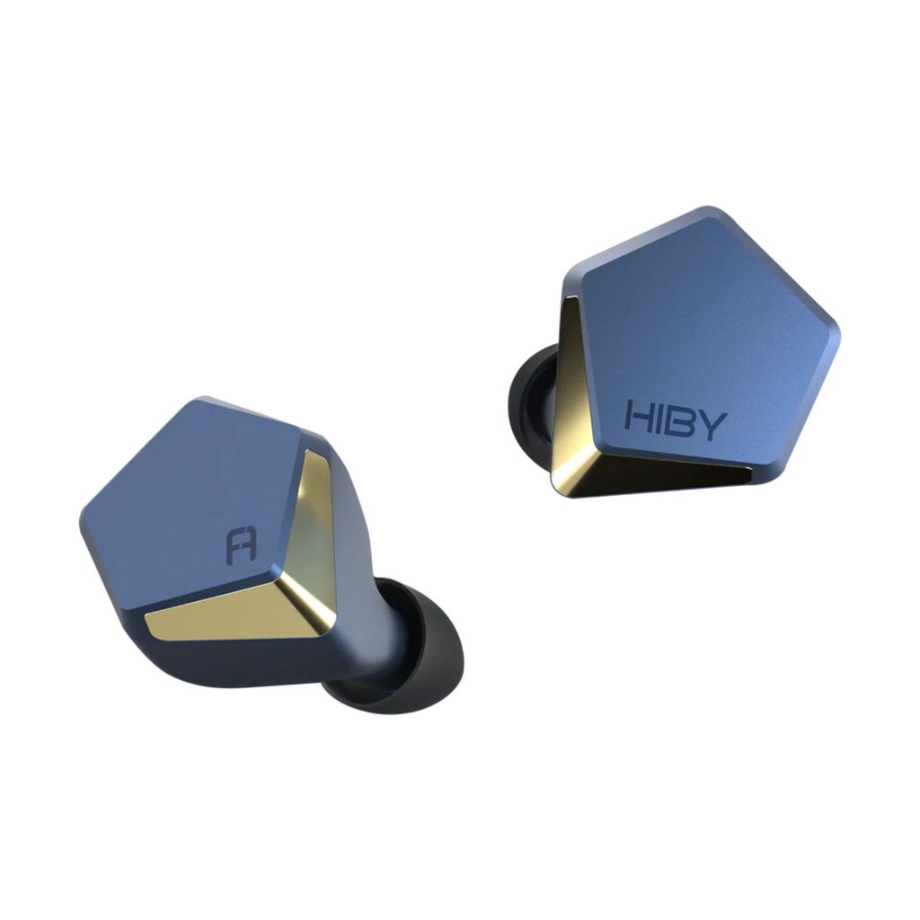 HiBy x FAudio Project Ace — IEM dinámico single-driver 12 mm (cúpula aleación Mg/Li + diafragma recubierto en berilio) · triple cámara acústica interna · 0,78 mm 2-pin · cable Litz Type-5 8 hebras (cobre + plata) con plugs modulares 4-pin-lock (3,5 mm SE / 4,4 mm balanceado).