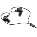 HiBy Yvain — IEM Quad-BA (4 Balanced Armature por lado) · crossover electrónico de 3 vías · cámara acústica independiente 3-canales · 0,78 mm 2-pin · cable OCC Litz con plugs intercambiables.