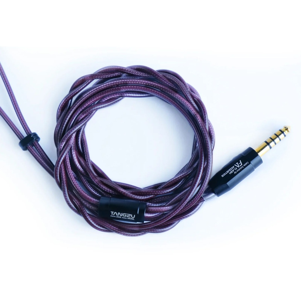 TANGZU Wu Zetian Legend Edition — IEM dual planar (14,2 mm + 6 mm), cuerpo aluminio CNC (5 ejes) inspirado en lotus púrpura, 0,78 mm 2-pin, cable Litz 5N LCOFC terminado en 4,4 mm balanceado.