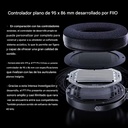 FiiO FT1 Pro — audífono over-ear abierto con driver planar magnético 95×86 mm (diafragma ultrafino 1 µm con doble recubrimiento zafiro + aluminio), 20 Ω, 112 dB/Vrms (95 dB/mW), 7–40 kHz, ≈374 g, cables SPC 3,5 mm y 4,4 mm (según pack) y estuche rígido.
