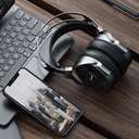 FiiO FT5 — over-ear abierto con driver planar magnético de 90 mm · 36 Ω · 110 dB/Vrms (≈96 dB/mW) · 7–40 kHz · ≈456 g · cable 392 hilos OCC plateado 1,5 m con plugs intercambiables (3,5 / 4,4 mm) + adaptadores 6,35 mm y XLR-4.