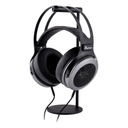 Kiwi Ears Altruva — over-ear abierto con driver dinámico de 50 mm, 32 Ω, 98 dB ±3 dB, 20–40 kHz, cable 3 m con plug 3,5 mm + adaptador 6,35 mm.