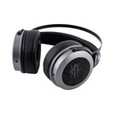 Kiwi Ears Altruva — over-ear abierto con driver dinámico de 50 mm, 32 Ω, 98 dB ±3 dB, 20–40 kHz, cable 3 m con plug 3,5 mm + adaptador 6,35 mm.