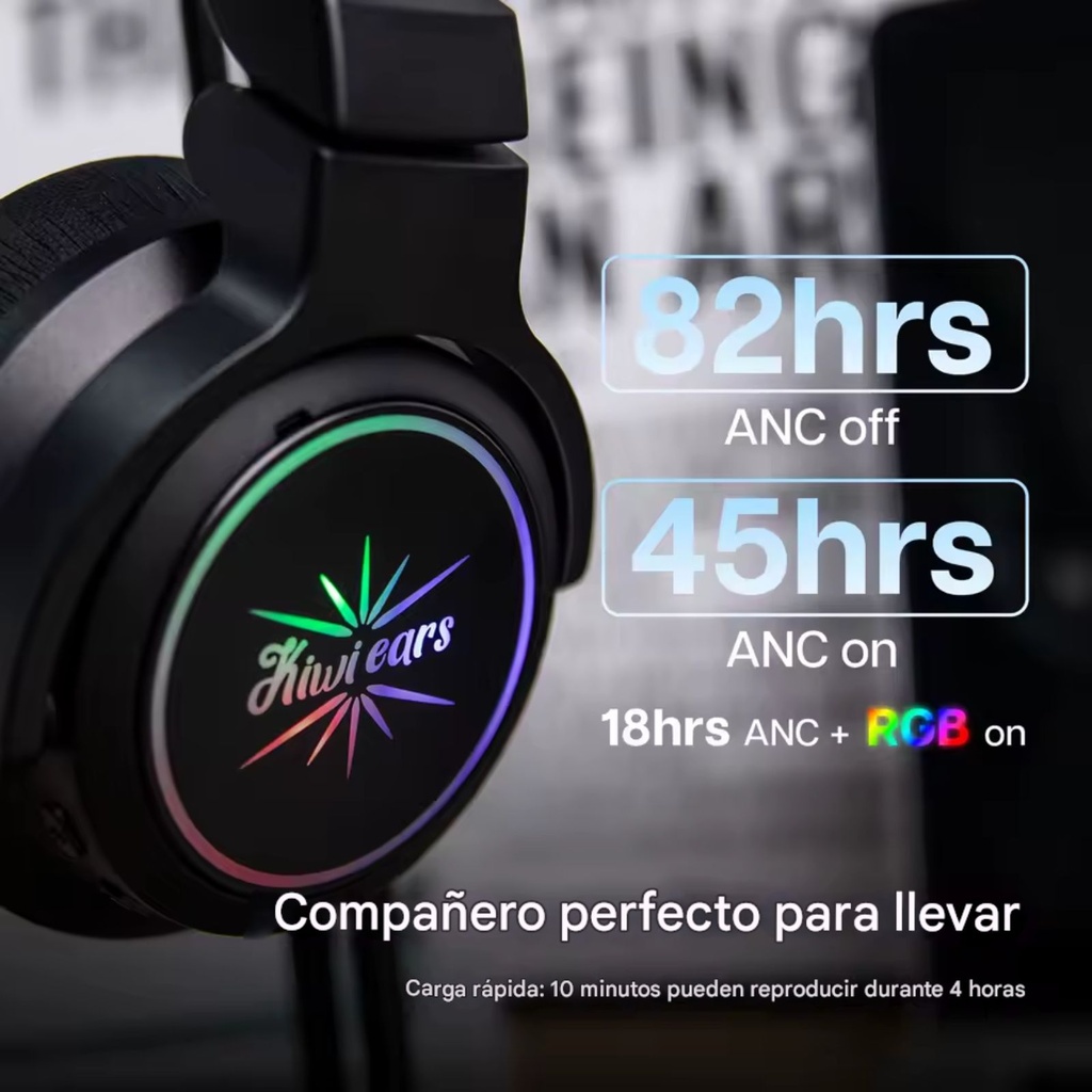 Kiwi Ears Aventus – audífonos ANC Bluetooth (82 h)