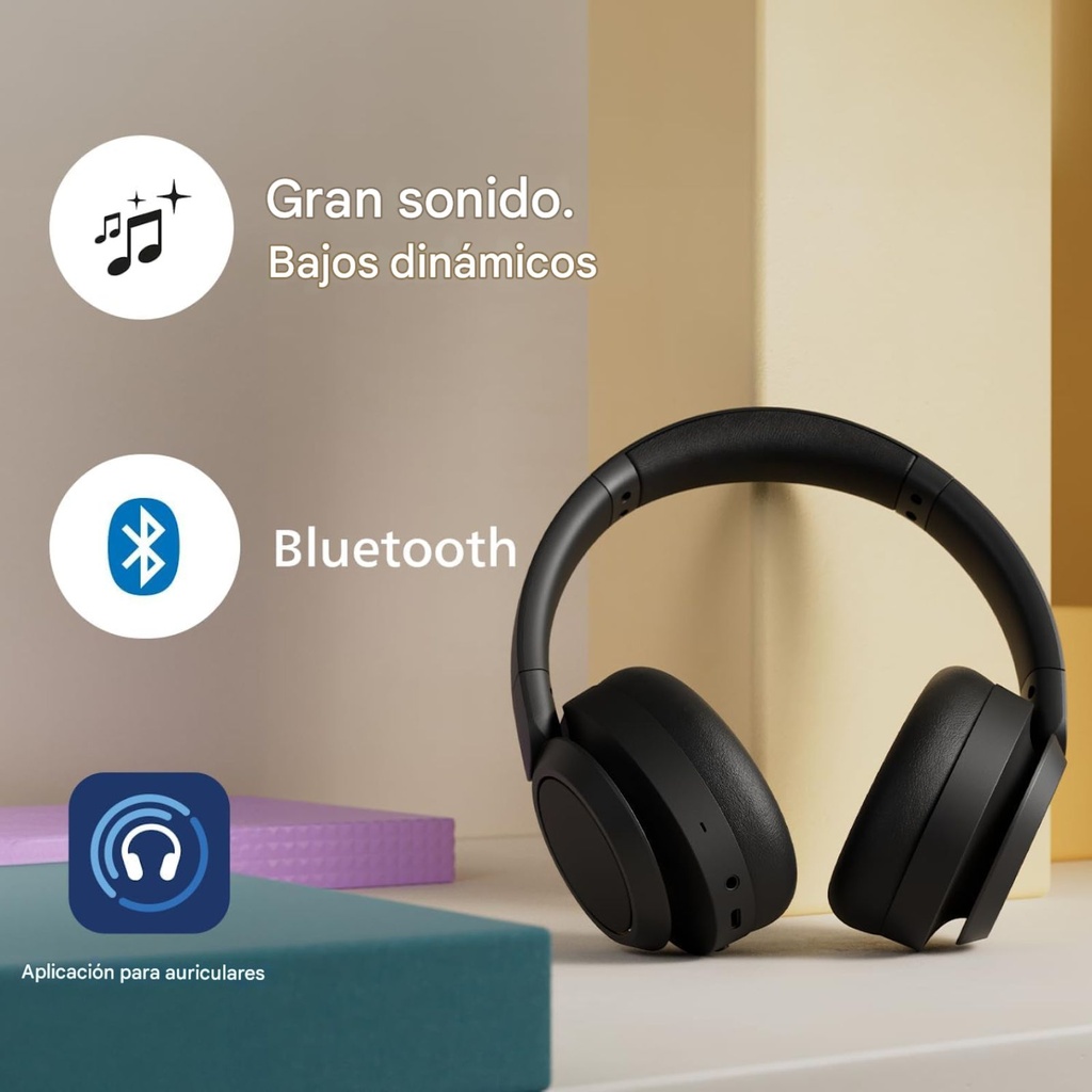 Philips H6509 – audífonos ANC Bluetooth (70 h)