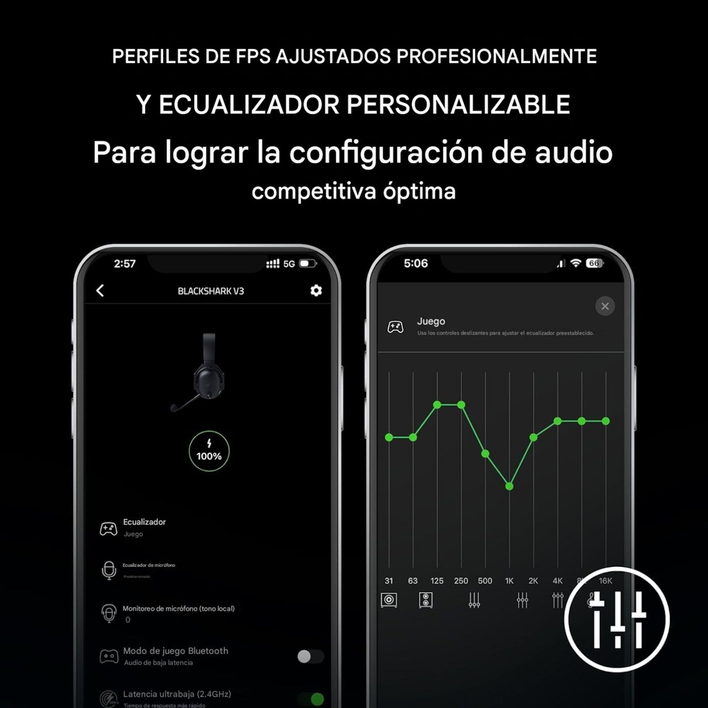 Razer BlackShark V3 – headset inalámbrico (70 h)