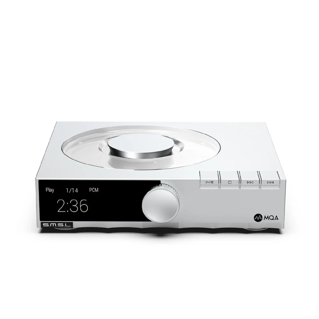 SMSL PL200T: Reproductor de CD MQA a Válvulas | DAC AKM AK4499EX | Salida Analógica Balanceada