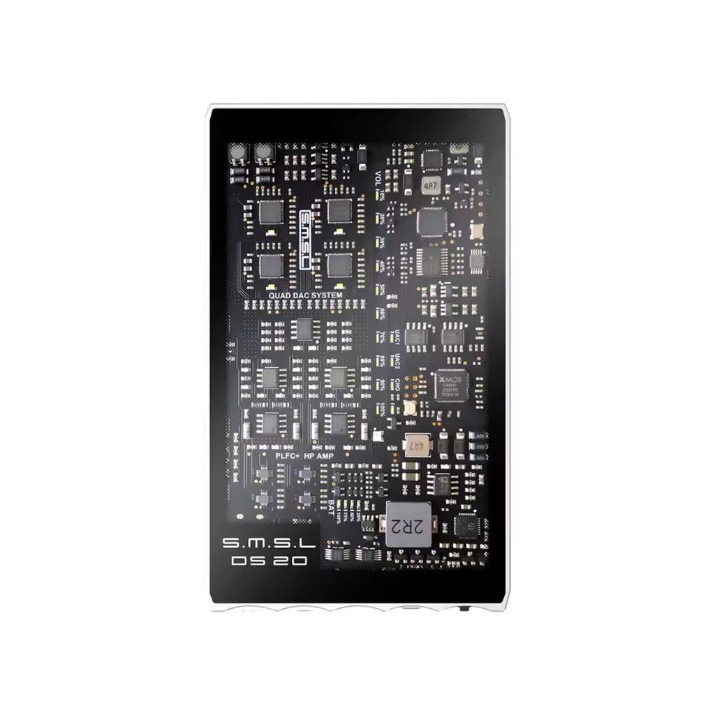 S.M.S.L DS20: DAC y Amplificador de Auriculares Portátil | 4x CS43131 | Balanceado PLFC | Soporte MQA y DSD256