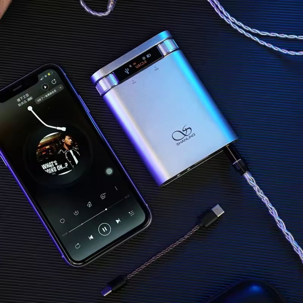 SHANLING H2: DAC/Amp Portátil y Reproductor Local | Chip CS43198 | Salida Balanceada 4.4mm | Control Remoto vía App