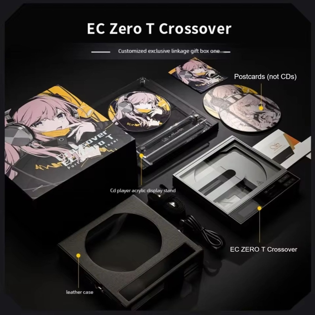 MOONDROP x SHANLING EC ZERO T: Reproductor de CD Portátil a Válvulas | Doble JAN6148 | Crossover Hybrid Mode