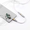 ddHiFi TC35CM2 (Gen 2): Adaptador DAC USB-C a 3.5mm | Cuerpo Unibody de Aluminio | Chip ALC5686 | Audio 32-bit/384kHz | Soldadura de Plata