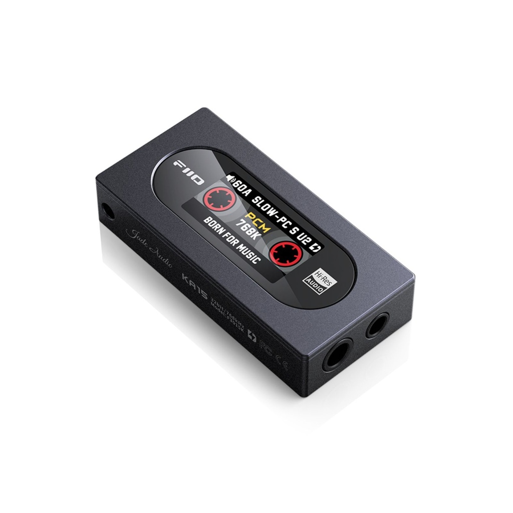 FiiO KA15: DAC/AMP Balanceado con Pantalla LCD | Dual CS43198 | 560mW de Potencia | Ecualizador Paramétrico (PEQ) | Diseño Retro Walkman  Descripción Corta