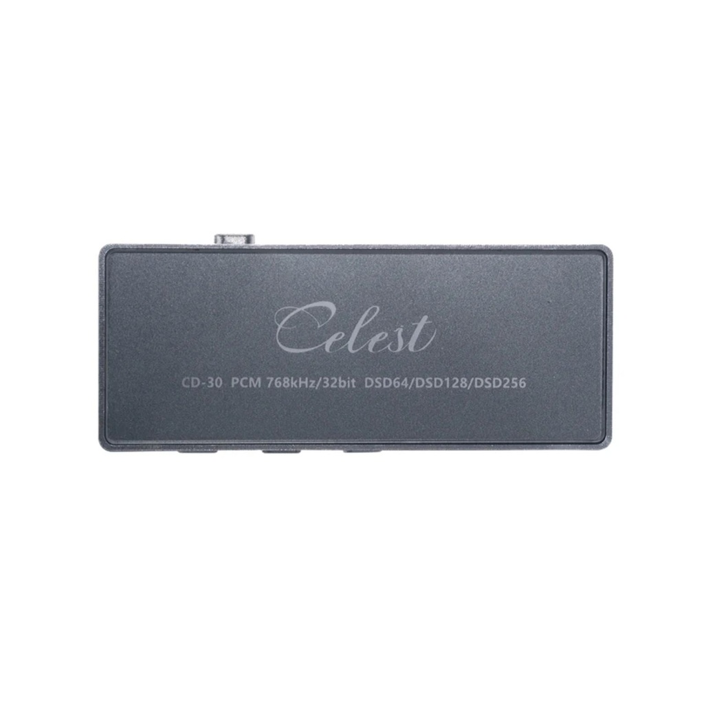 Kinera Celest CD-30: DAC/AMP Balanceado Portátil | ESS ES9039Q2M Flagship | 550mW Potencia | Ultraligero 21g | Hi-Res 32-bit/768kHz DSD512
