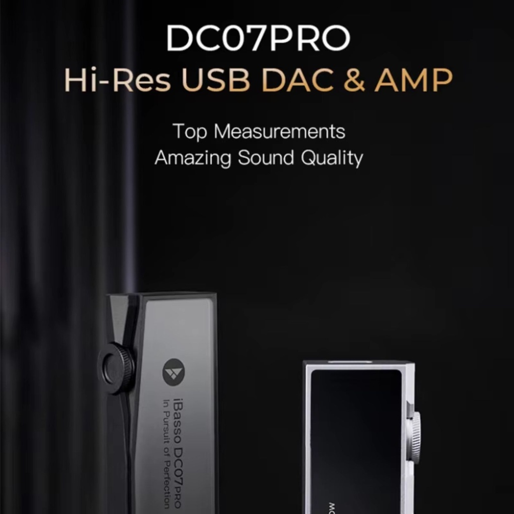 iBasso DC07PRO: Dongle DAC/AMP Flagship | Quad DAC (4x CS43131) | 430mW Potencia | Tecnología FPGA | Pantalla OLED | Hi-Res 768kHz DSD512