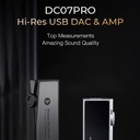 iBasso DC07PRO: Dongle DAC/AMP Flagship | Quad DAC (4x CS43131) | 430mW Potencia | Tecnología FPGA | Pantalla OLED | Hi-Res 768kHz DSD512
