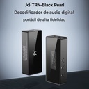 TRN Black Pearl: DAC/AMP Balanceado Portátil | Dual CS43131 | 3.5mm & 4.4mm | PCM 384kHz DSD256 | Cuerpo de Aluminio CNC