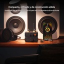 Fosi Audio GR40: DAC/AMP de Tubos para Escritorio | ESS9028Q2M | Válvulas GE 5654W | Bluetooth 5.1 aptX HD | Controles de Tono Físicos | Salida RCA / 3.5mm