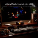 Fosi Audio MC331: Amplificador Integrado a Tubos con DAC | 105W x 2 | Medidor VU | Bluetooth | Para Parlantes Pasivos y Audífonos