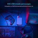 Fosi Audio K5 Pro: DAC/AMP Gamer de Escritorio | Entrada de Micrófono | Controles Bass/Treble | 1000mW Potencia | Soporte PC / PS5 / Mac