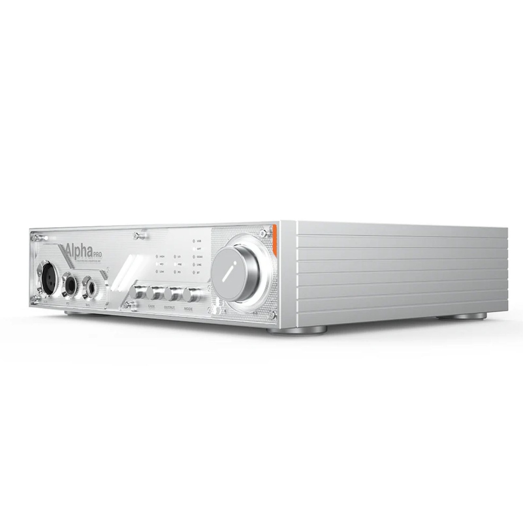 D&A Alpha PRO: DAC/AMP de Escritorio Flagship | ES9039MSPRO | 6000mW Potencia | Amplificación Discreta | Bluetooth LDAC | Diseño Transparente