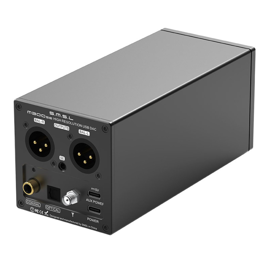 SMSL M300 SE: DAC y Preamplificador Balanceado | Dual CS43131 | Salidas XLR y RCA | Audífonos 4.4mm / 3.5mm | Bluetooth 5.0