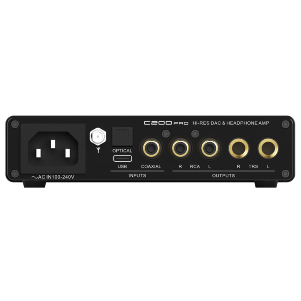 SMSL C200 PRO: DAC/AMP de Escritorio | Chip ES9039Q2M | 1500mW Potencia | Salidas 4.4mm y 6.35mm | TRS Balanceado | Soporte PS5 / PC