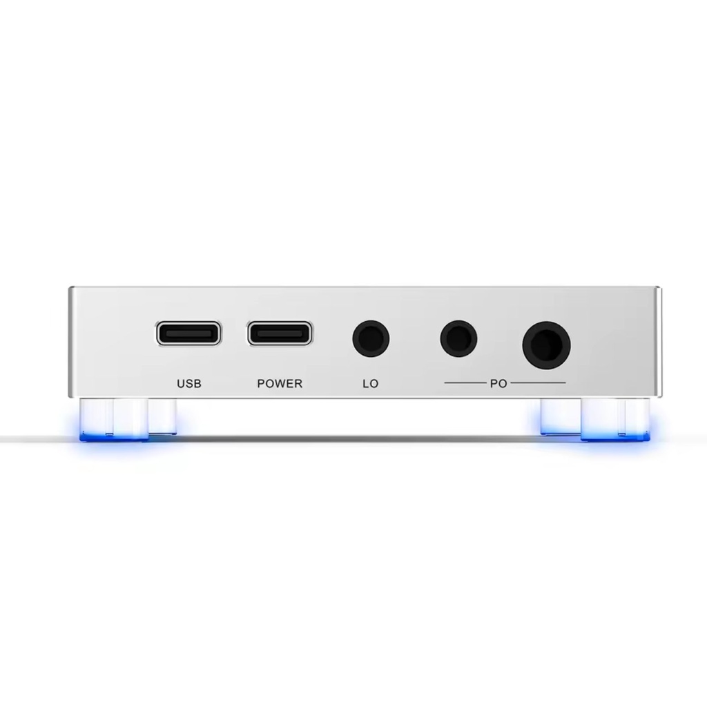 SMSL M20: Mini DAC/AMP de Escritorio | 4x Chips CS43131 | 700mW | Salidas 4.4mm y 3.5mm | Diseño Transparente RGB | Soporte PS5/PC