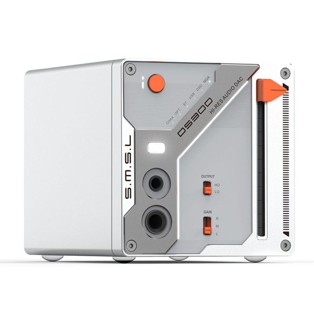 SMSL DS300: DAC/AMP de Escritorio | Diseño Cyberpunk | Chip ES9039Q2M | 1500mW | Salidas XLR y 4.4mm | Bluetooth 5.1 LDAC