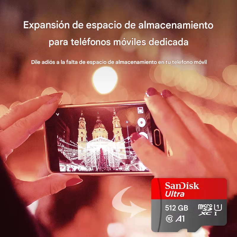 SanDisk Ultra microSD UHS-I (De 32GB a 1TB) | Tarjeta de Memoria Hasta 150MB/s | Clase 10 | A1 App Performance