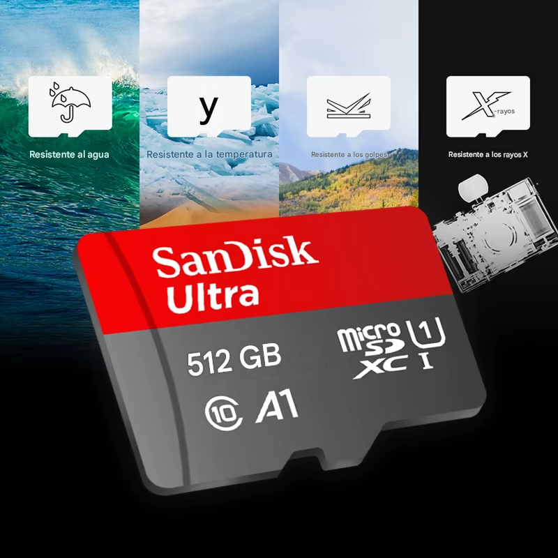 SanDisk Ultra microSD UHS-I (De 32GB a 1TB) | Tarjeta de Memoria Hasta 150MB/s | Clase 10 | A1 App Performance