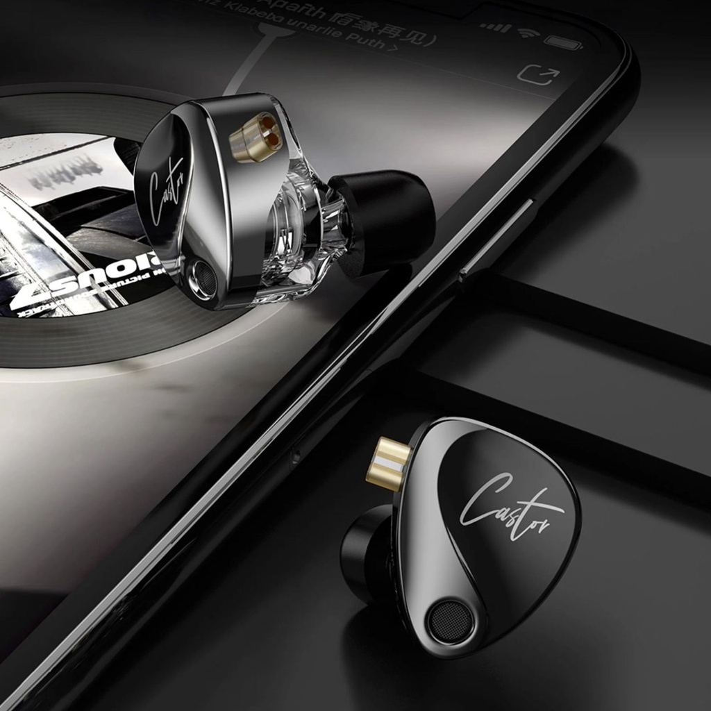KZ CASTOR: Audífonos In-Ear - Doble Driver Dinámico Ajustable (Harman Target)