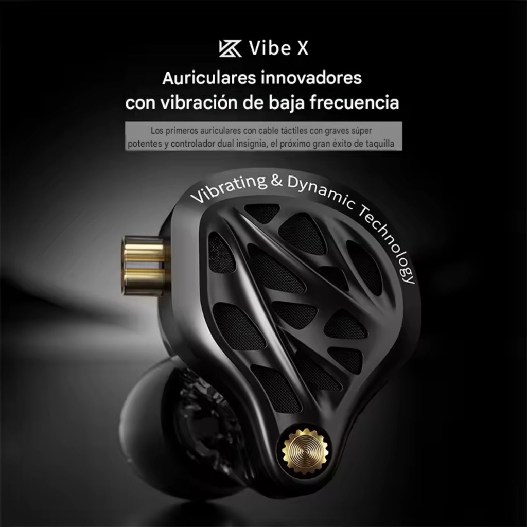 KZ Vibe X | IEM In-Ear Dual-Driver con Bajos Táctiles