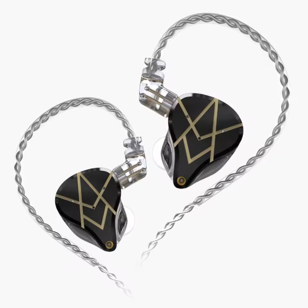 KZ ASX — IEM 20 Balanced Armature (unidad por canal) · conectado por cable 0,75 mm 2-pin · jack 3,5 mm SE · versiones con o sin micrófono.