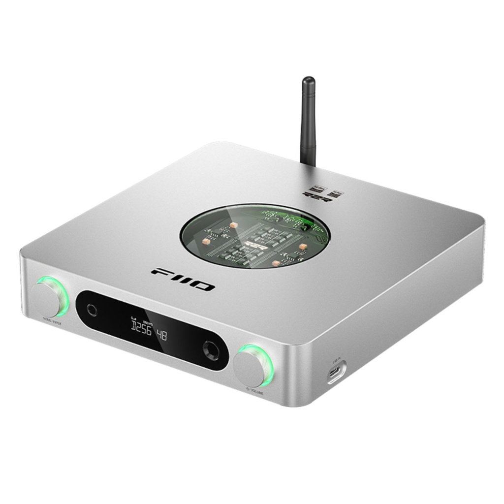 FiiO K13 R2R — DAC/AMP de escritorio fully balanced con tecnología R-2R de 24 bits · salidas balanceadas y single-ended · entradas USB, óptica, coaxial, I²S.