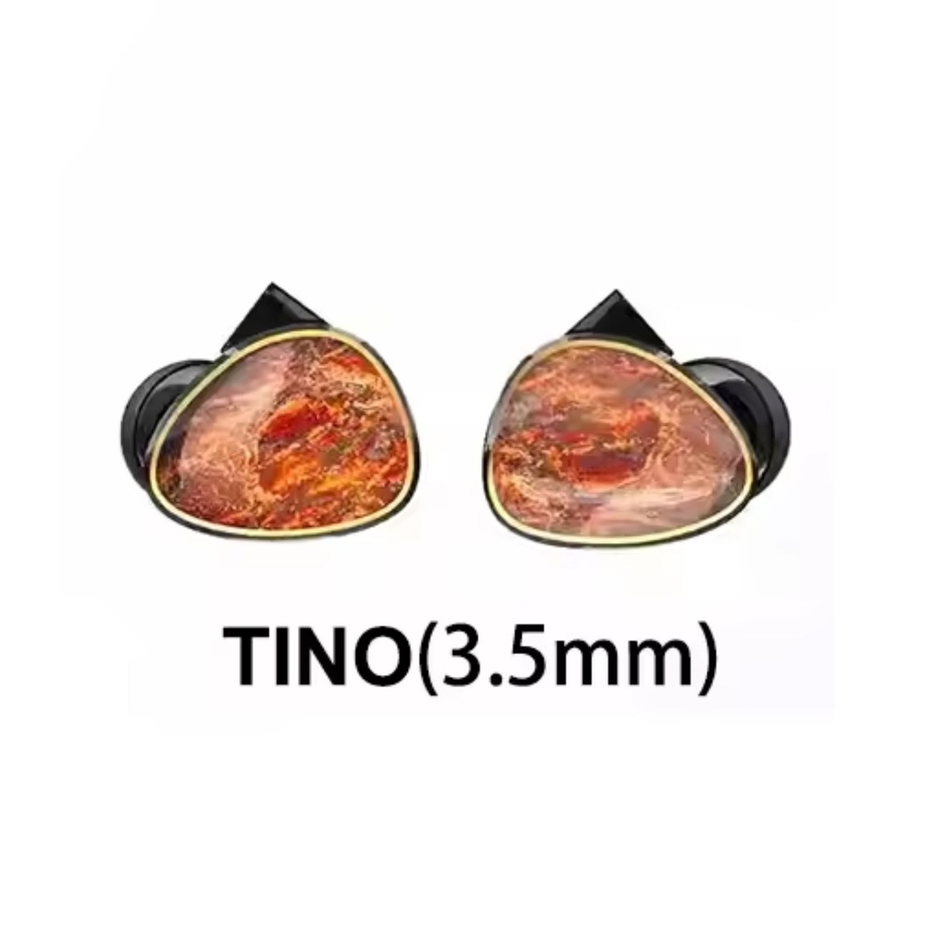 Shanling TINO — IEM de dos drivers dinámicos (10 mm LCP + 8 mm DLC) · conector 0,78 mm 2-pin · plug 3,5 mm SE (opcional 4,4 mm balanceado / USB-C adaptador).