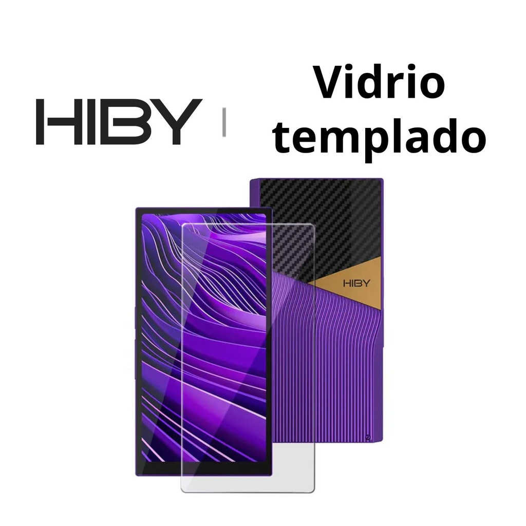 HiBy Tempered Glass Protector – Vidrio templado para reproductores R6 Pro II / RS8
