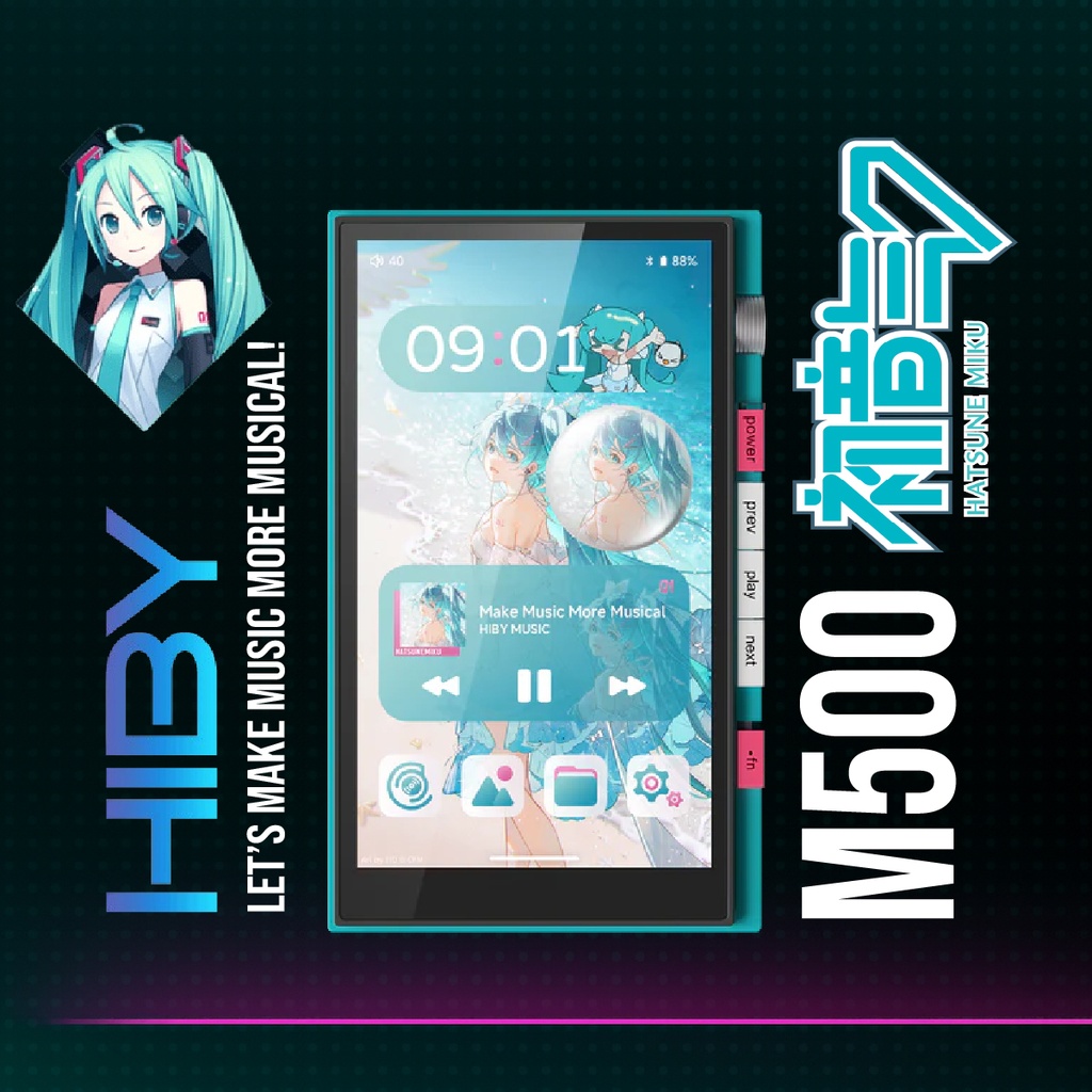 HiBy Digital M500 X Hatsune Miku – Reproductor Hi-Fi Edición Especial